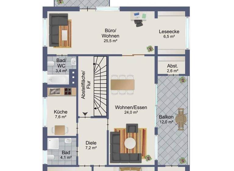 Wohnung zur Miete 780 € 4 Zimmer 120 m² EG frei ab 01.05.2026 Zweibrücken 66482