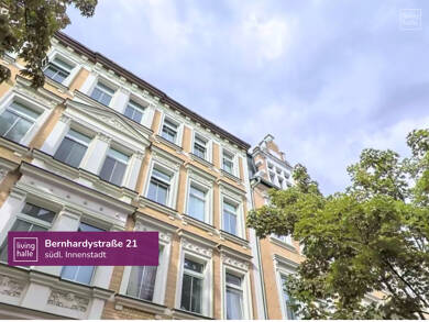 Wohnung zur Miete 450 € 3 Zimmer 57,5 m² Bernhardystraße 21 Innenstadt Halle 06110