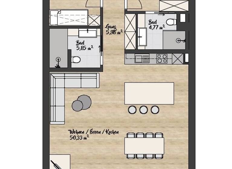 Studio zum Kauf 594.000 € 2 Zimmer 96,5 m² 1. Geschoss St. Leonhard im Pitztal 6481