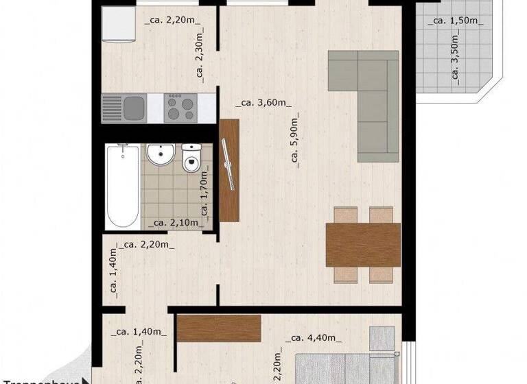 Wohnung zur Miete 310 € 2 Zimmer 47,5 m² 3. Geschoss frei ab 01.08.2026 Am Lustgarten 13 Innenstadt Dessau-Roßlau 06844