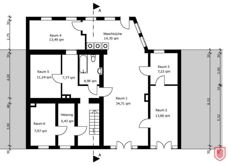 Mehrfamilienhaus zum Kauf 275.000 € 9 Zimmer 220 m² 2.122 m² Grundstück Calden 34379