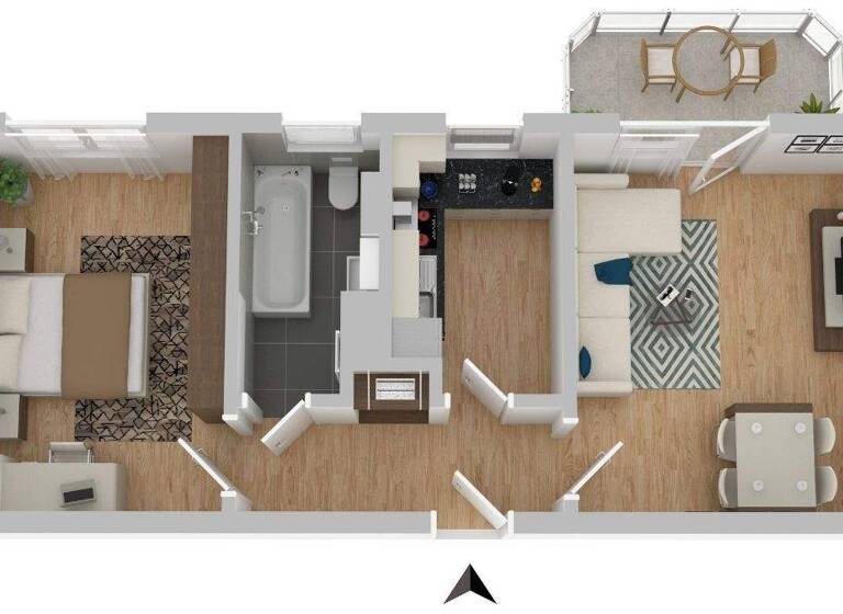 Wohnung zur Miete 336 € 2 Zimmer 47,5 m² 4. Geschoss frei ab 01.03.2026 Straße der Freundschaft 10 Zella-Mehlis 98544
