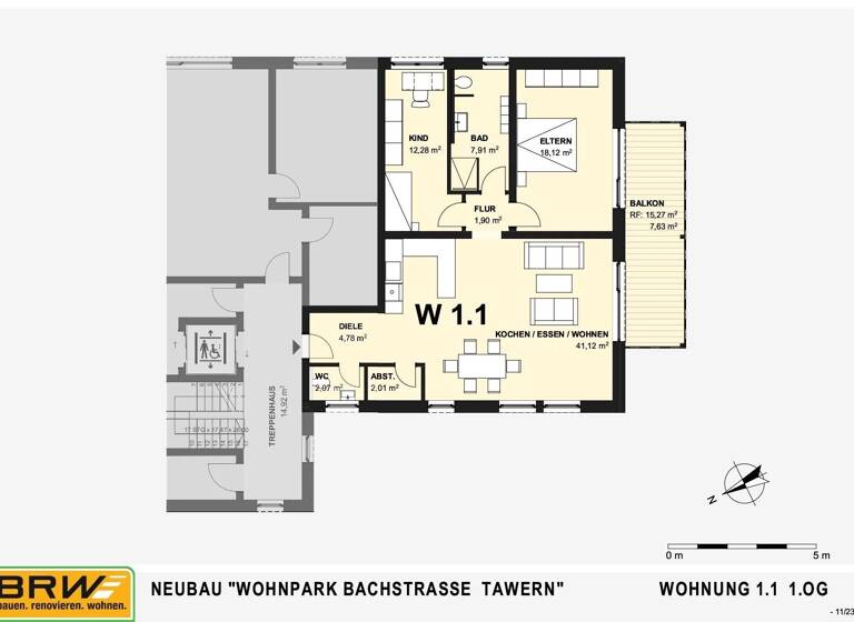 Wohnanlage zur Miete als Kapitalanlage geeignet 1.120 € Bachstraße 4-5 Tawern 54456