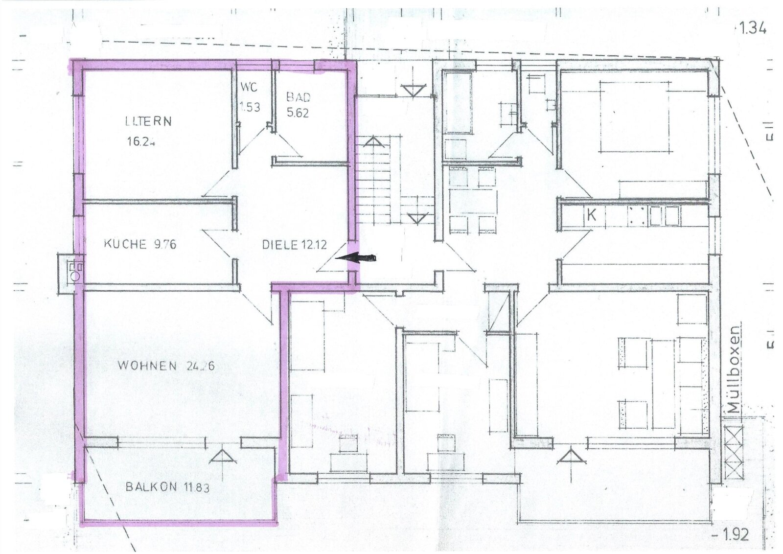 Wohnung zum Kauf 219.000 € 2 Zimmer 76 m²<br/>Wohnfläche Gailingen am Hochrhein 78262