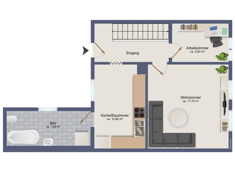 Doppelhaushälfte zum Kauf 160.000 € 3 Zimmer 80 m² 486 m² Grundstück Raguhn 06779