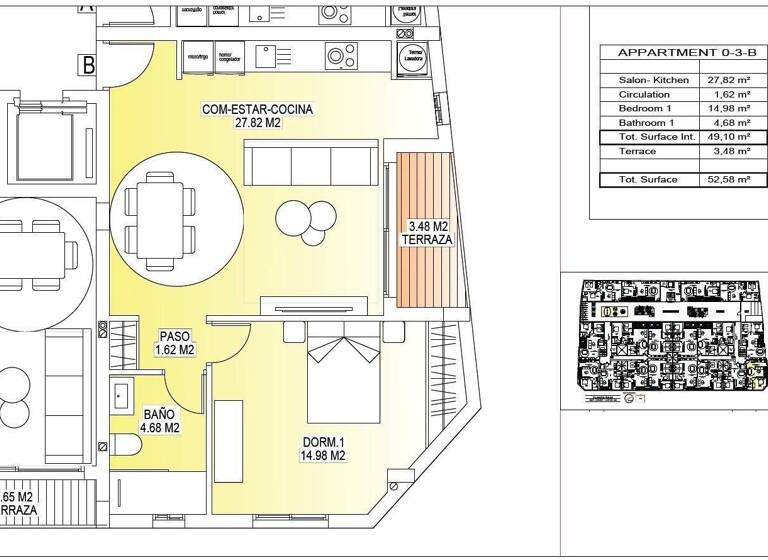 Studio zum Kauf 110 € 1 Zimmer 52 m² San Miguel de Salinas 03193