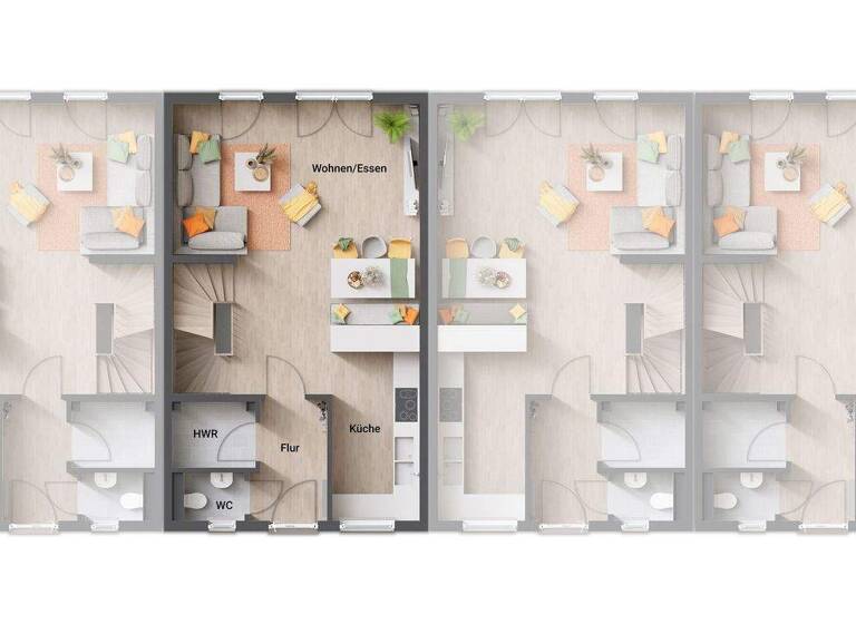 Reihenmittelhaus zum Kauf - Erstbezug provisionsfrei 637.999 € 6 Zimmer 149 m² 237 m² Grundstück frei ab sofort Waldstromerstraße Reichelsdorf Nürnberg 90453