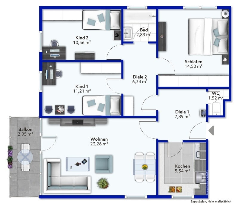 Wohnung zum Kauf 321.500 € 4 Zimmer 87 m²<br/>Wohnfläche Waiblingen - Kernstadt Waiblingen 71332