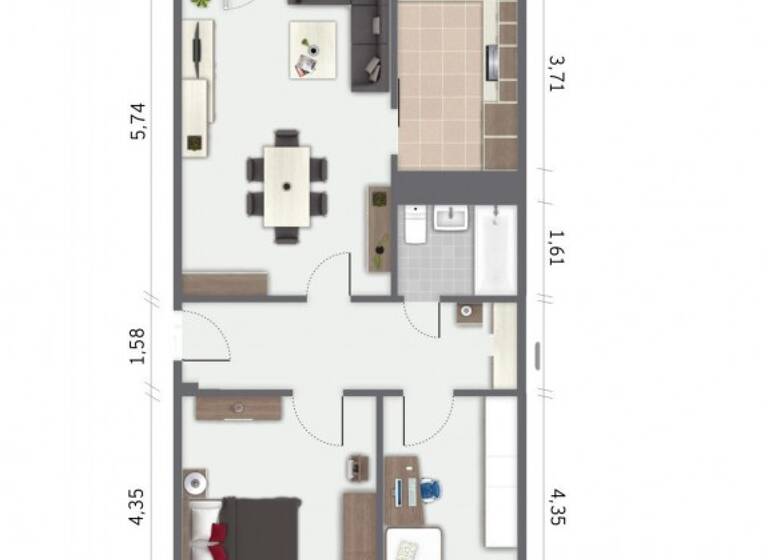 Wohnung zur Miete 419 € 3 Zimmer 70 m² 2. Geschoss Leuchtenburgstraße 19 Bieblach-Ost Gera 07552