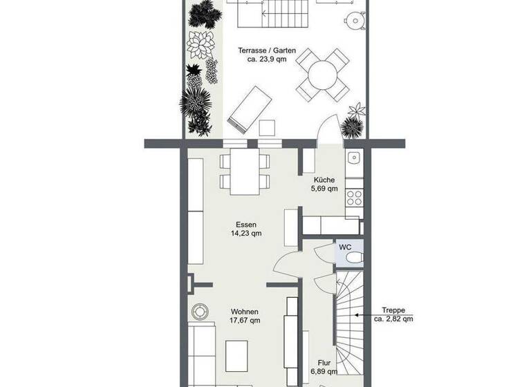 Reihenmittelhaus zum Kauf 249.000 € 5 Zimmer 100 m² 105 m² Grundstück Westend Bremen 28217