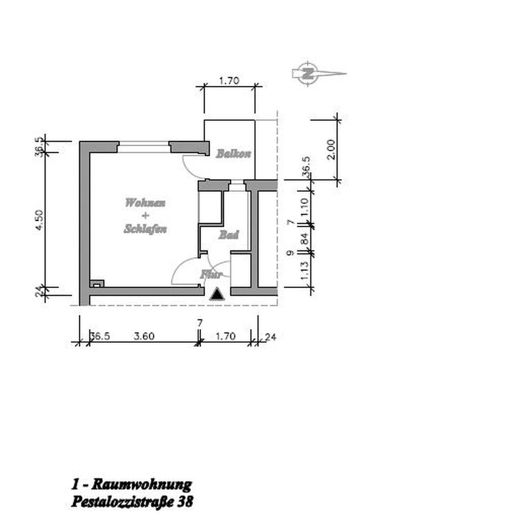 Wohnung zur Miete 165 € 1 Zimmer 22,8 m²<br/>Wohnfläche 1.<br/>Geschoss 01.01.2025<br/>Verfügbarkeit Pestalozzistraße 38 a Angermünde Angermünde 16278