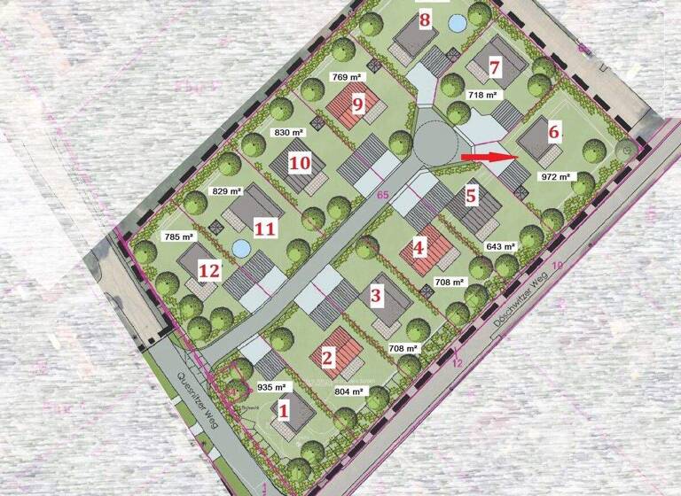 Grundstück zum Kauf 97.200 € 972 m² Grundstück Quesnitzer Weg Droyßig 06722