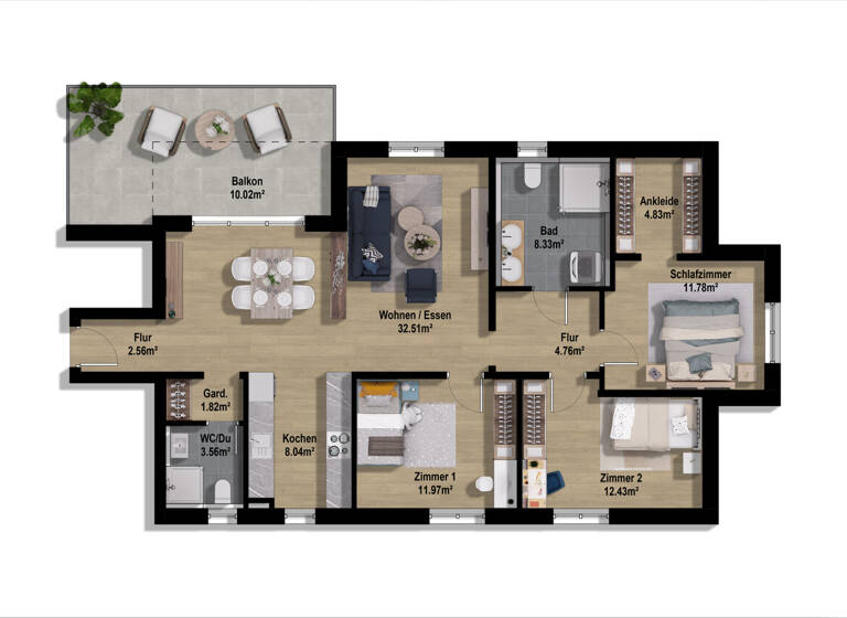 Wohnung zum Kauf provisionsfrei 595.000 € 4 Zimmer 113 m² EG Gaimersheim 85080