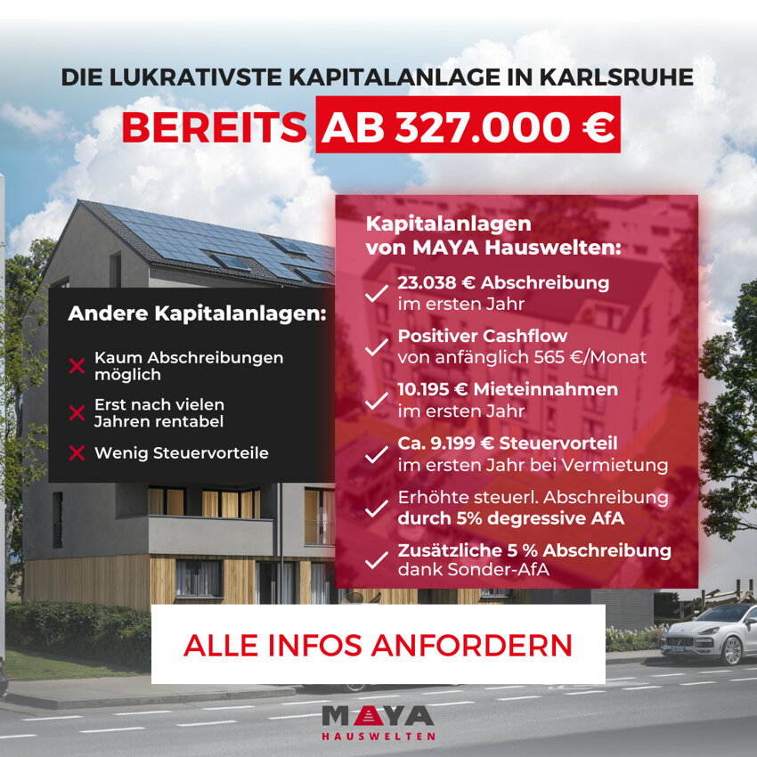 Wohnung zum Kauf 473.500 € 3 Zimmer 83 m²<br/>Wohnfläche 1.<br/>Geschoss Rheinstr. 96 Mühlburg - Alt-Mühlburg Karlsruhe 76185