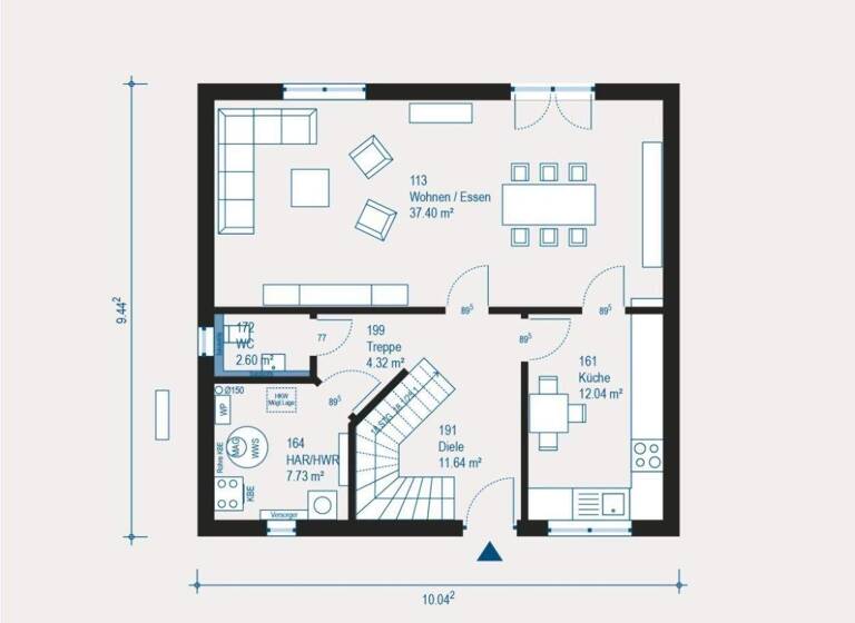 Haus zum Kauf 445.456 € 4 Zimmer 153,8 m² 443 m² Grundstück Innenstadt Wülfrath 42489