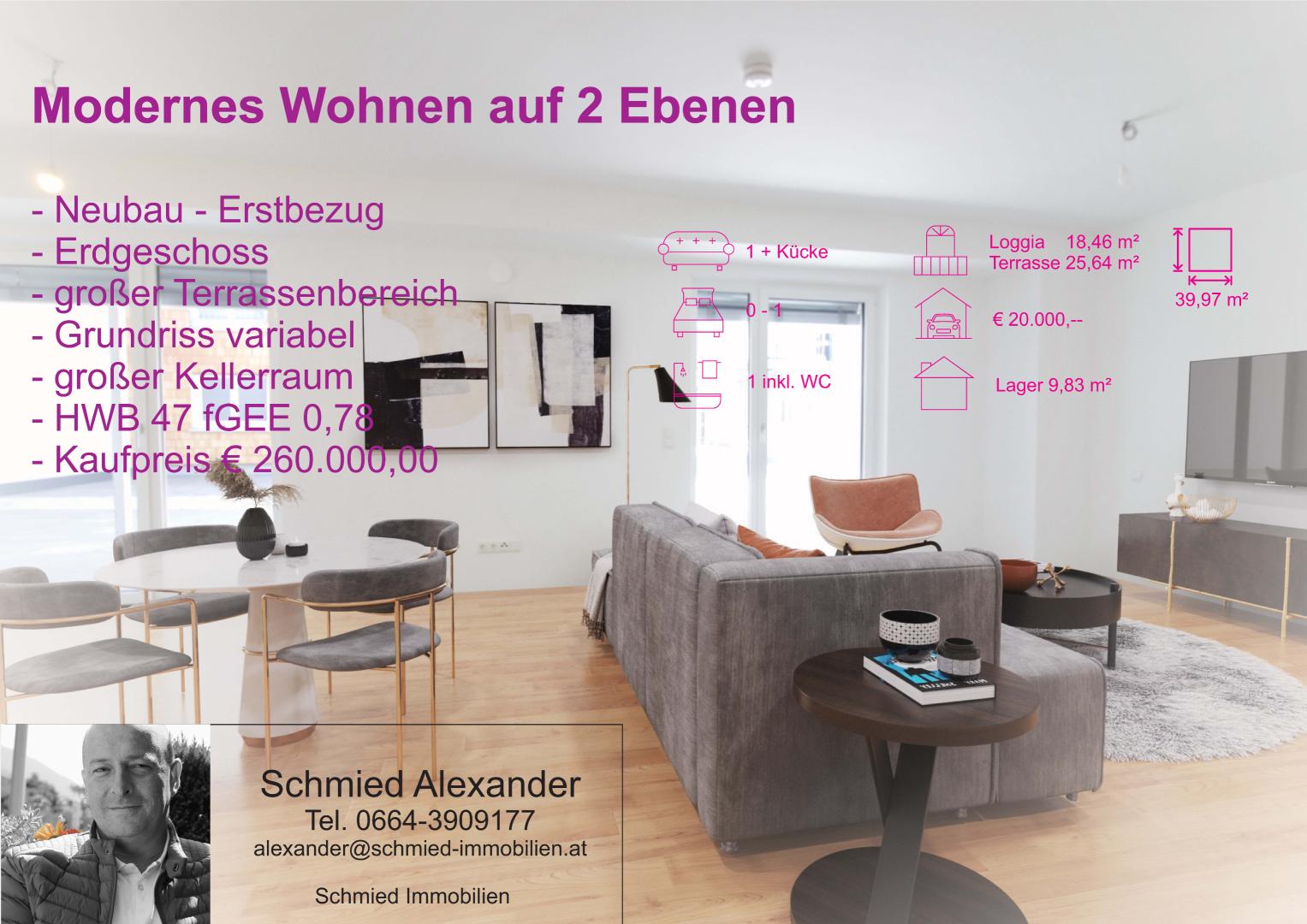 Wohnung zum Kauf 260.000 € 2 Zimmer 40 m²<br/>Wohnfläche Lindaustr. Bad Ischl 4820