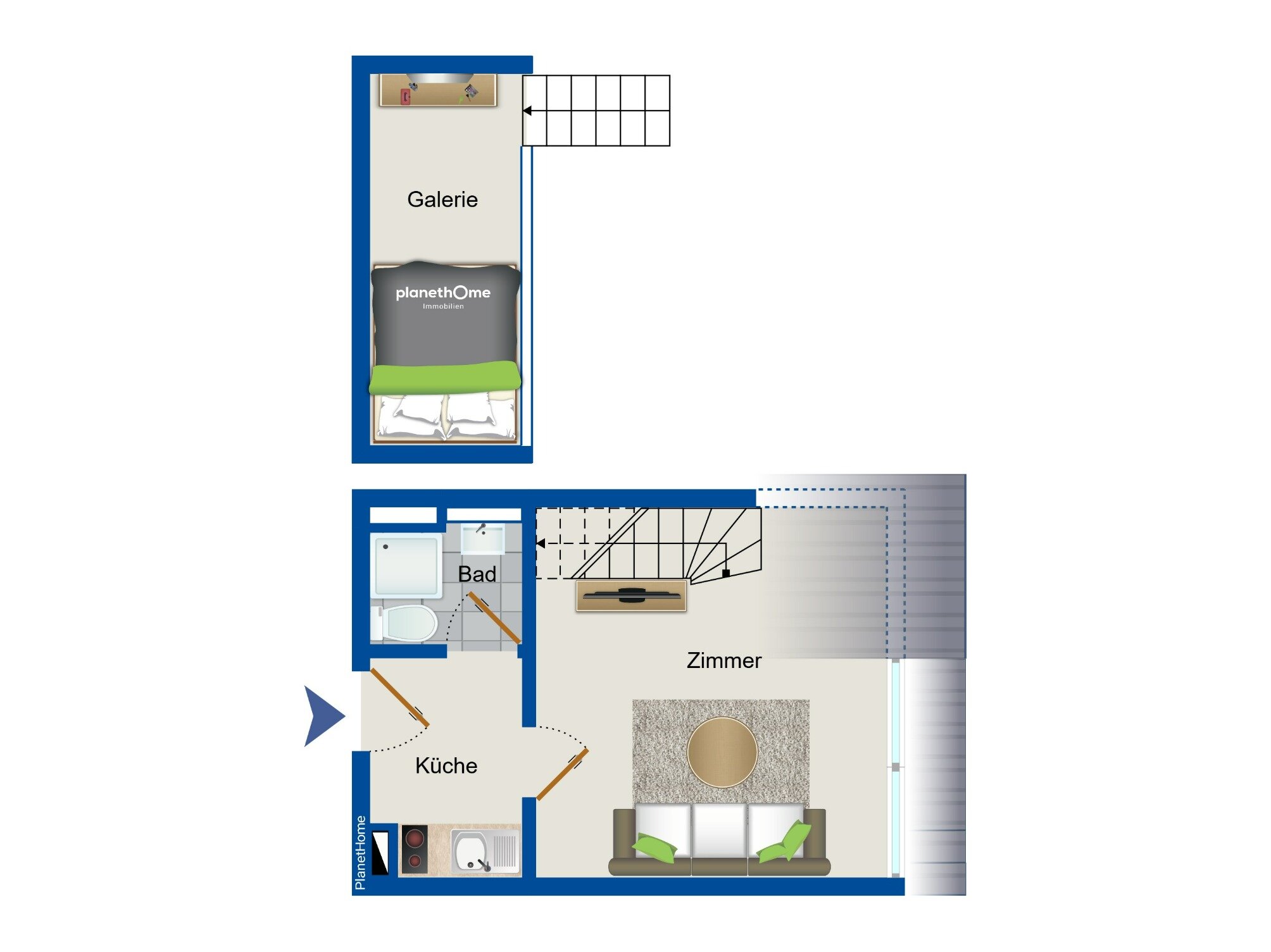 Wohnung zum Kauf 99.000 € 1 Zimmer 36,5 m²<br/>Wohnfläche Südliche Mühlenvorstadt / Obstbausiedlung Greifswald 17489