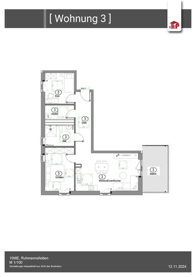 Wohnung zur Miete 870 € 3 Zimmer 82,3 m² Bergerhäusl Ruhmannsfelden 94239