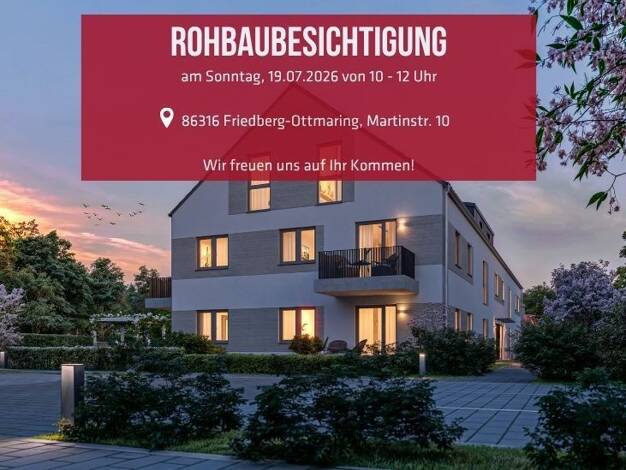 Wohnung zum Kauf - Neubau provisionsfrei 407.540 € 2 Zimmer 63 m² 2. Geschoss Ottmaring Friedberg / Ottmaring 86316