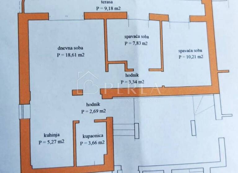 Wohnung zum Kauf 332.500 € 3 Zimmer 79 m² 1. Geschoss Melada (Maslina), Zadar Brodarica - Visnjik