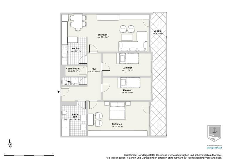 Studio zum Kauf 315.000 € 4 Zimmer 108,7 m²<br/>Wohnfläche 6.<br/>Geschoss Eimeldingen 79591