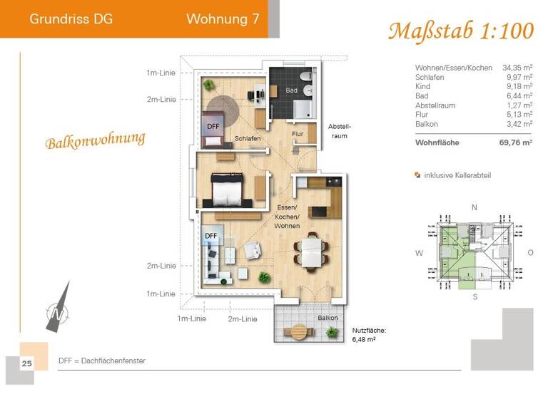 Terrassenwohnung zum Kauf provisionsfrei 265.000 € 2 Zimmer 70 m²<br/>Wohnfläche 1.<br/>Geschoss ab sofort<br/>Verfügbarkeit Roding Roding 93426