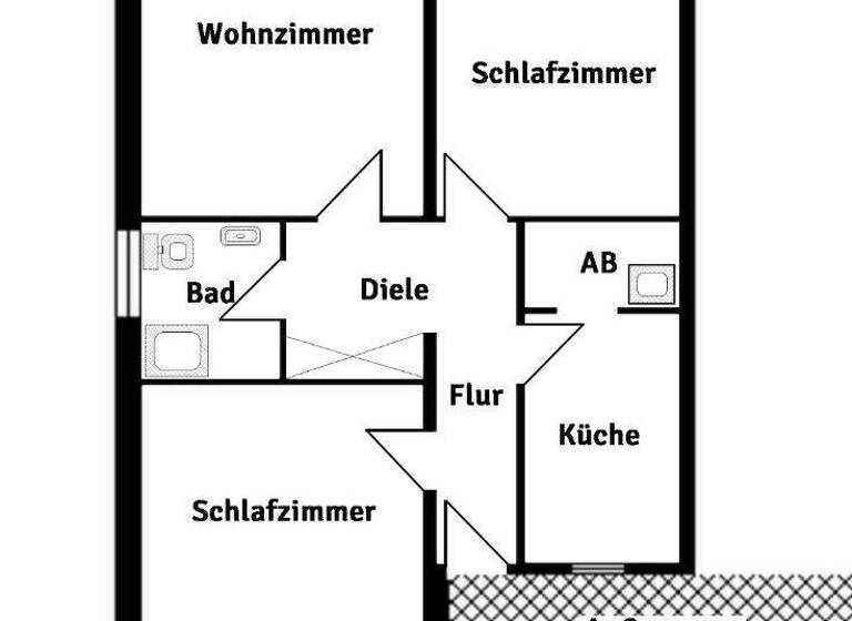 Wohnung zum Kauf 298.000 € 3 Zimmer 91 m² 6. Geschoss Auerberg Bonn 53117