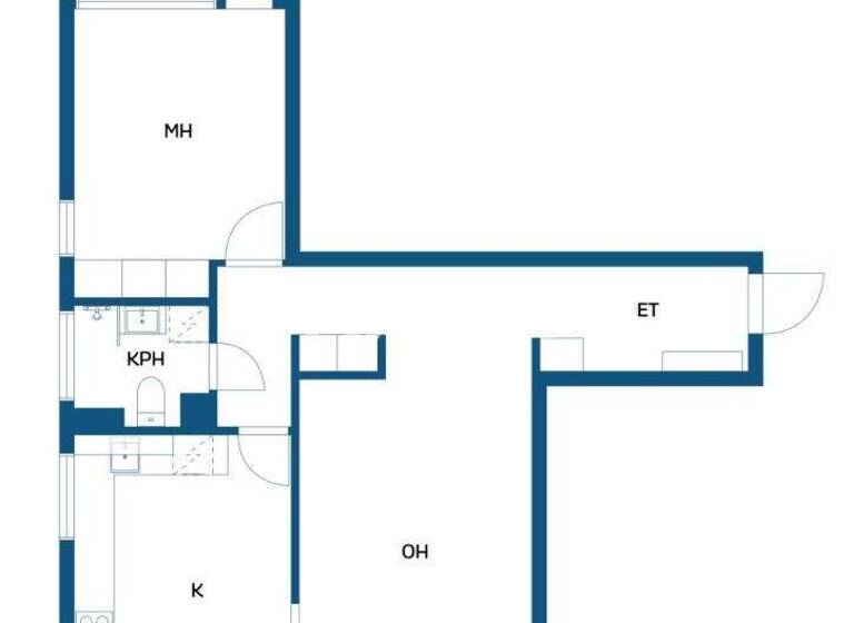 Studio zum Kauf 86.500 € 2 Zimmer 59 m² 4. Geschoss Wärtsilänkatu 20-22 Järvenpää 04410