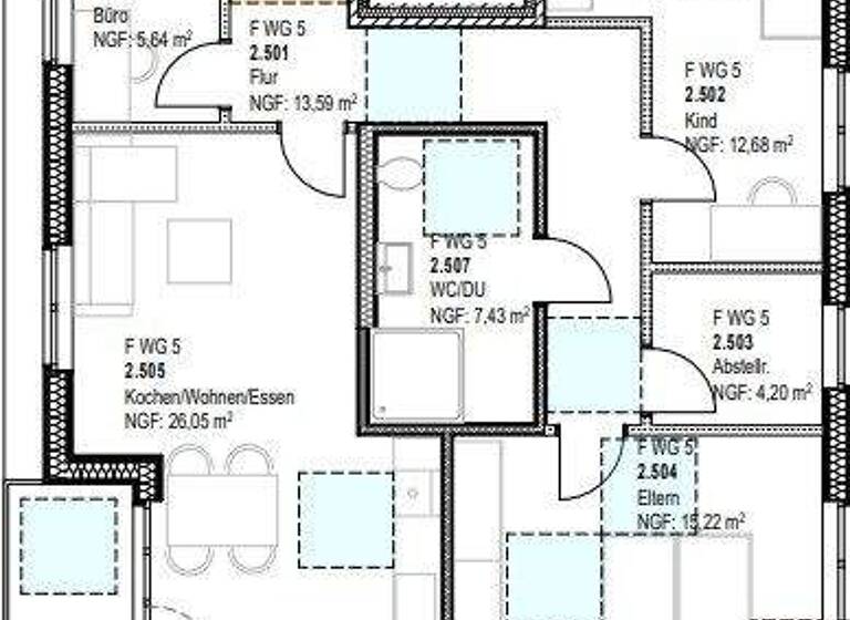 Wohnung zur Miete - Erstbezug 1.204 € 4 Zimmer 86 m² 2. Geschoss frei ab 01.05.2026 Büren Lotte 49504