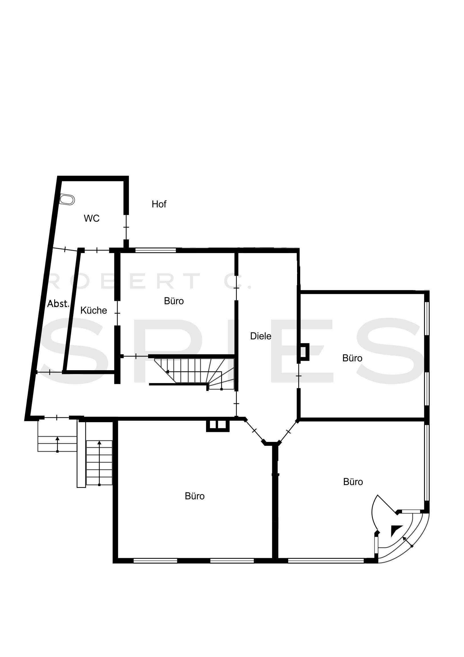 Bürofläche zur Miete provisionsfrei 10 € 90 m²<br/>Bürofläche ab 90 m²<br/>Teilbarkeit Breite Straße 12 A Vegesack Bremen 28757