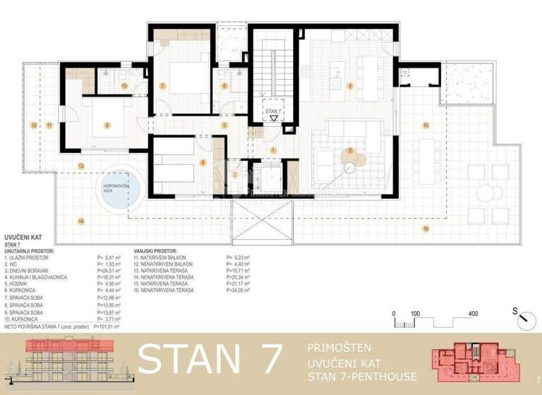 Wohnung zum Kauf 4 Zimmer 145 m² 3. Geschoss Primosten Primosten