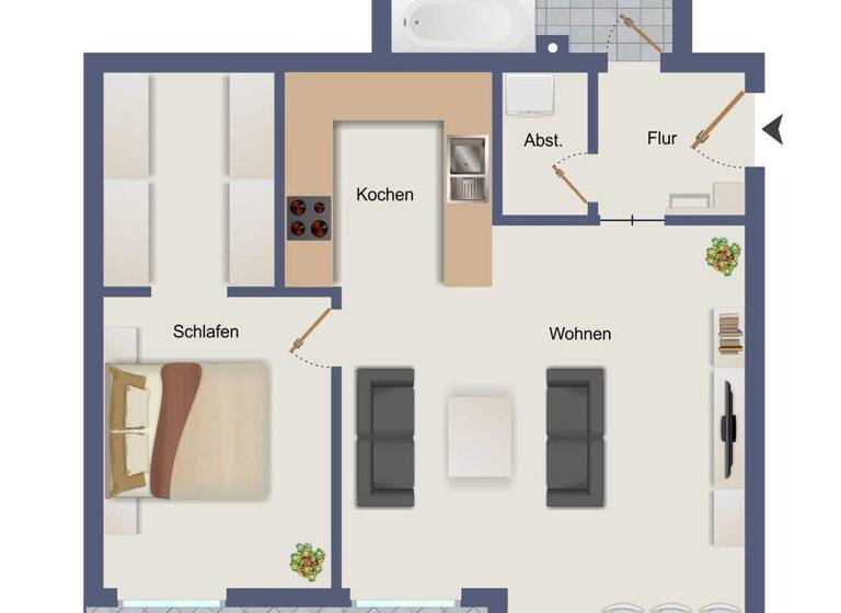 Wohnung zum Kauf 235.000 € 2 Zimmer 71 m² Lahr Lahr/Schwarzwald 77933