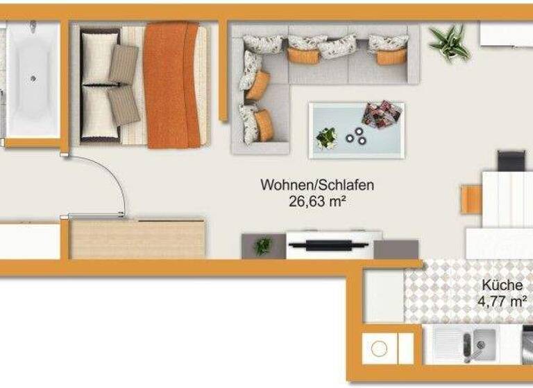 Studio zum Kauf 255.000 € 1 Zimmer 43 m² 1. Geschoss Gilching 82205