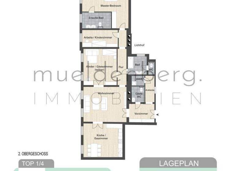 Wohnung zum Kauf 1.395.000 € 5 Zimmer 161,6 m² Wien 1090