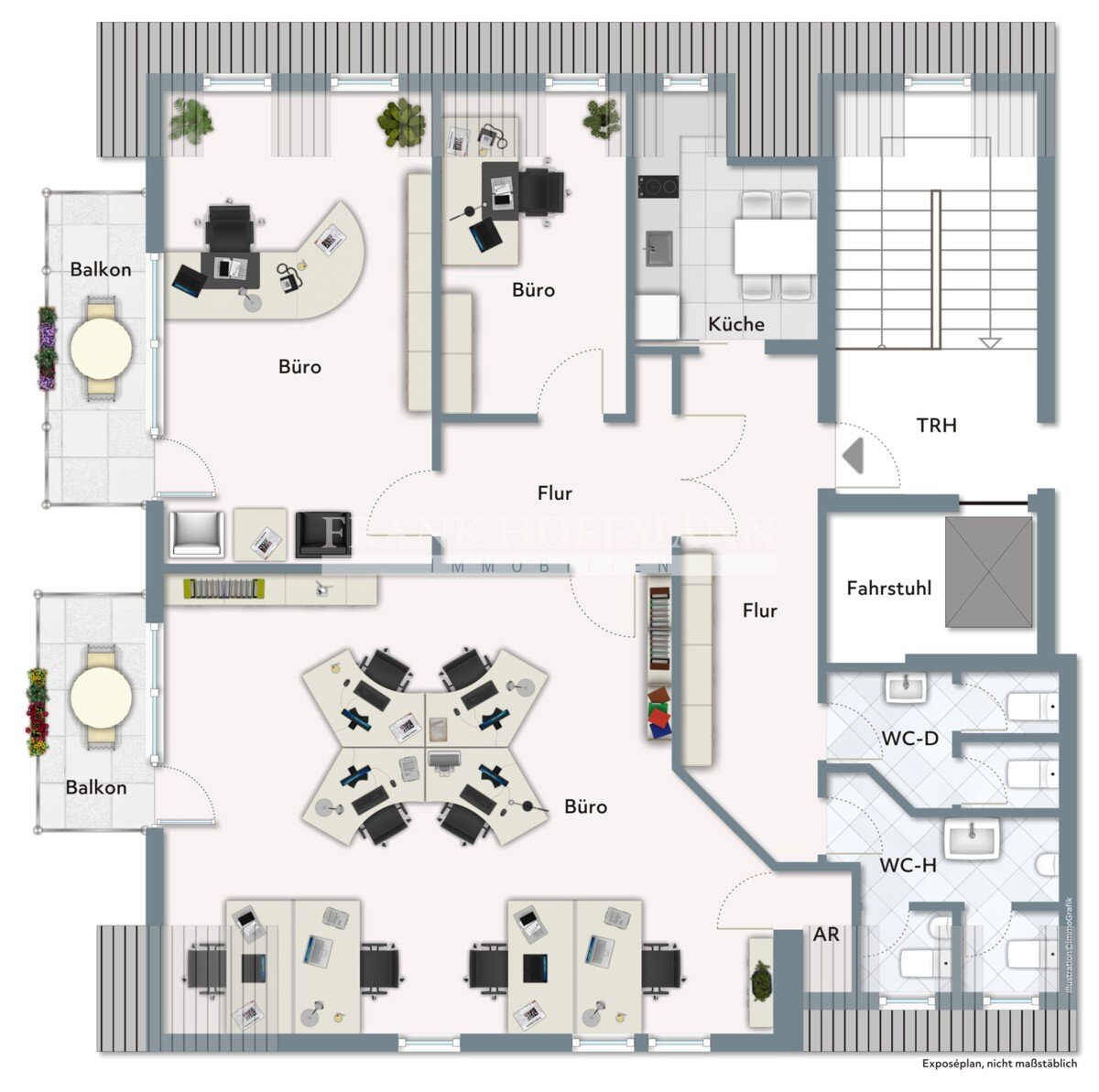 Bürofläche zur Miete provisionsfrei 9,91 € 115 m²<br/>Bürofläche Rellingen 25462