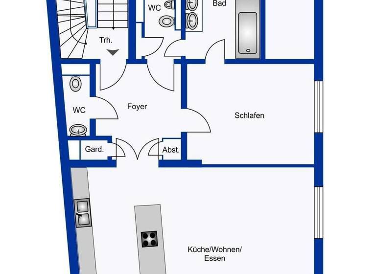 Wohnung zum Kauf - Erstbezug provisionsfrei 912.000 € 2 Zimmer 86,8 m² 1. Geschoss Altstadt Frankfurt am Main 60311