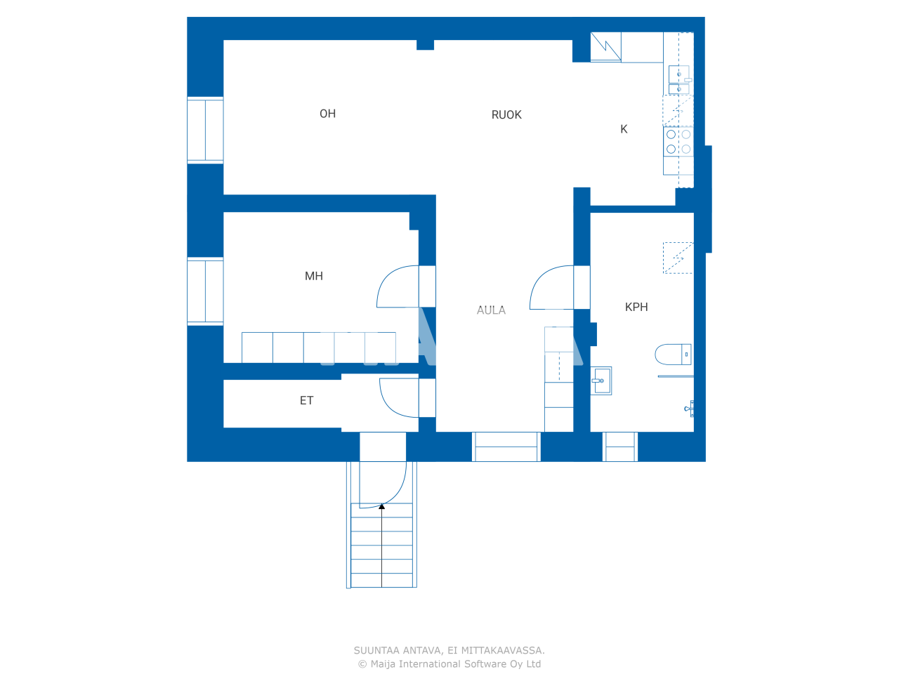 Studio zum Kauf 228.000 € 2 Zimmer 63 m²<br/>Wohnfläche 1.<br/>Geschoss Pallomäentie 4 Helsinki 00740