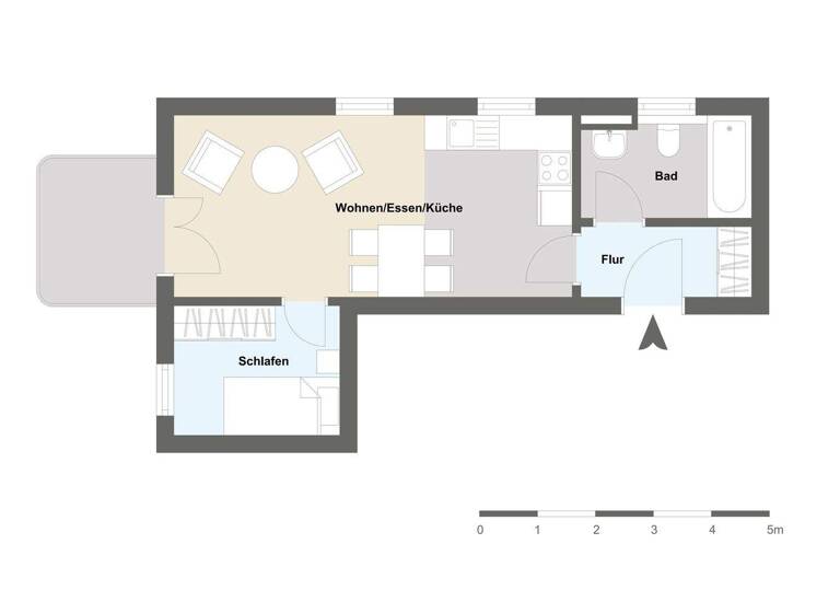 Wohnung zum Kauf - Erstbezug 308.025 € 1,5 Zimmer 41,1 m² 1. Geschoss Unterhaching 82008