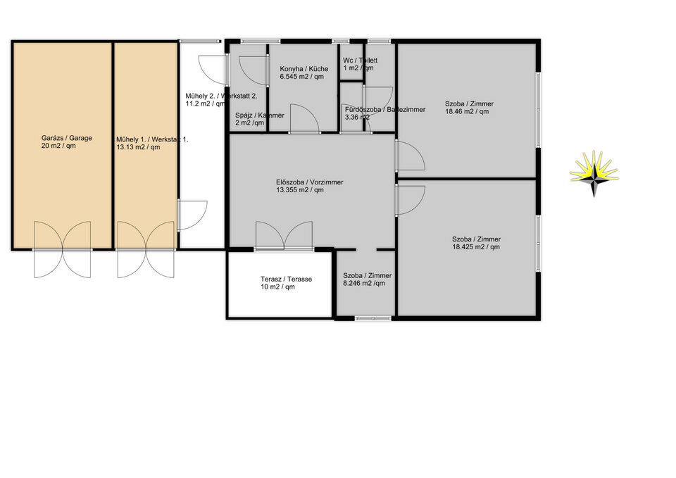 Einfamilienhaus zum Kauf provisionsfrei als Kapitalanlage geeignet 92.000 € 3 Zimmer 85 m²<br/>Wohnfläche 641 m²<br/>Grundstück Marcali 8700