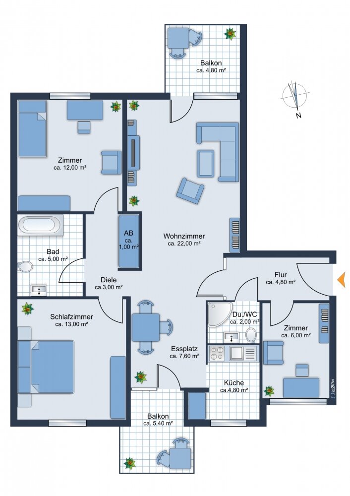 Wohnung zur Miete 1.950 € 4 Zimmer 87 m²<br/>Wohnfläche 2.<br/>Geschoss Friedenheim München 80687