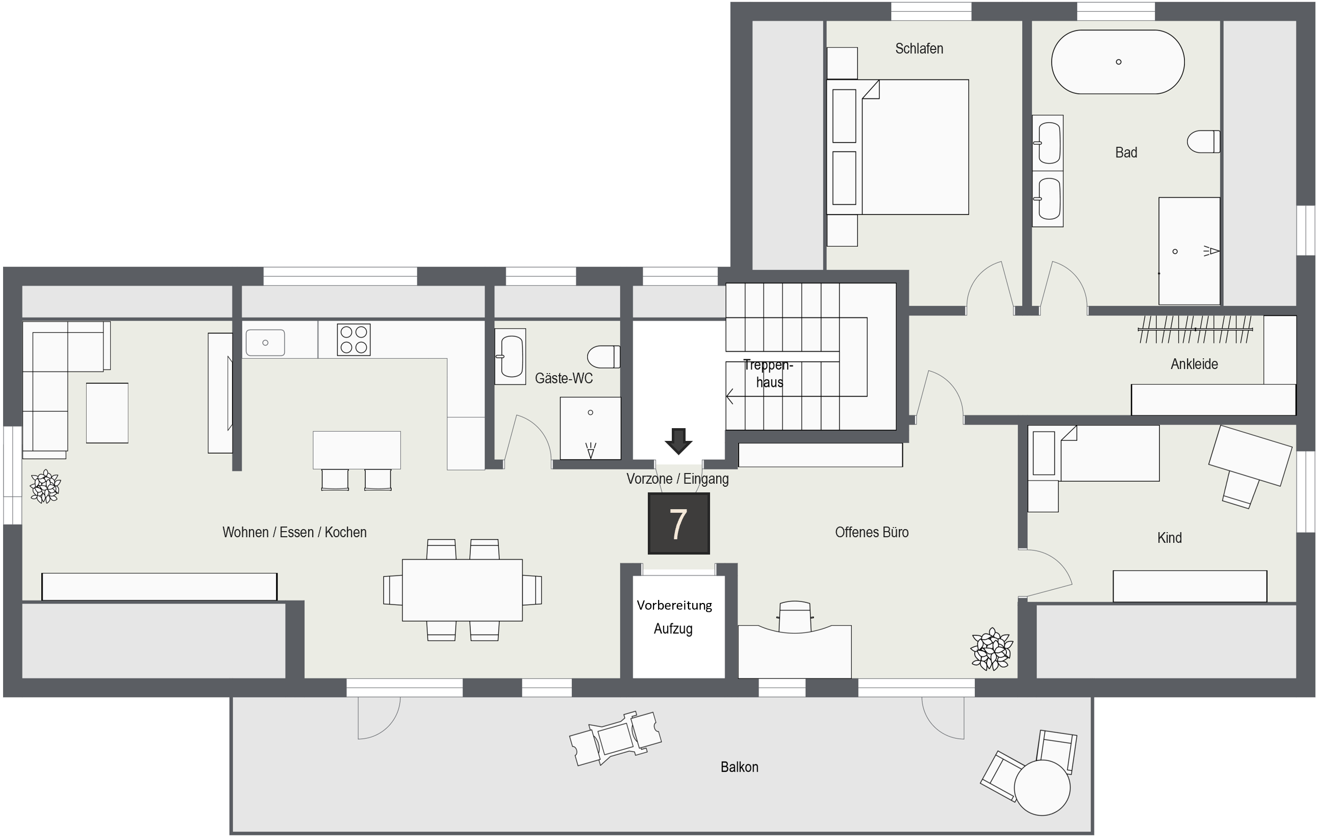 Penthouse zum Kauf provisionsfrei 949.000 € 4 Zimmer 160 m²<br/>Wohnfläche Essenbach Essenbach 84051