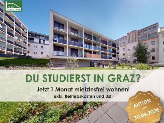 Wohnung zur Miete 425 € 1 Zimmer 30,5 m² 1. Geschoss Strauchergasse 1 Lend Graz 8020