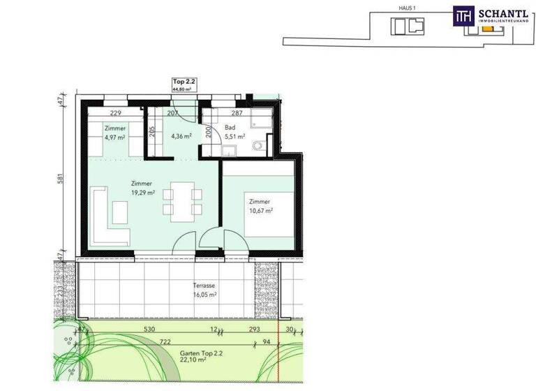 Wohnung zum Kauf provisionsfrei 242.400 € 2 Zimmer 44,5 m² frei ab 01.12.2027 Liebenau Graz,07.Bez.:Liebenau 8041