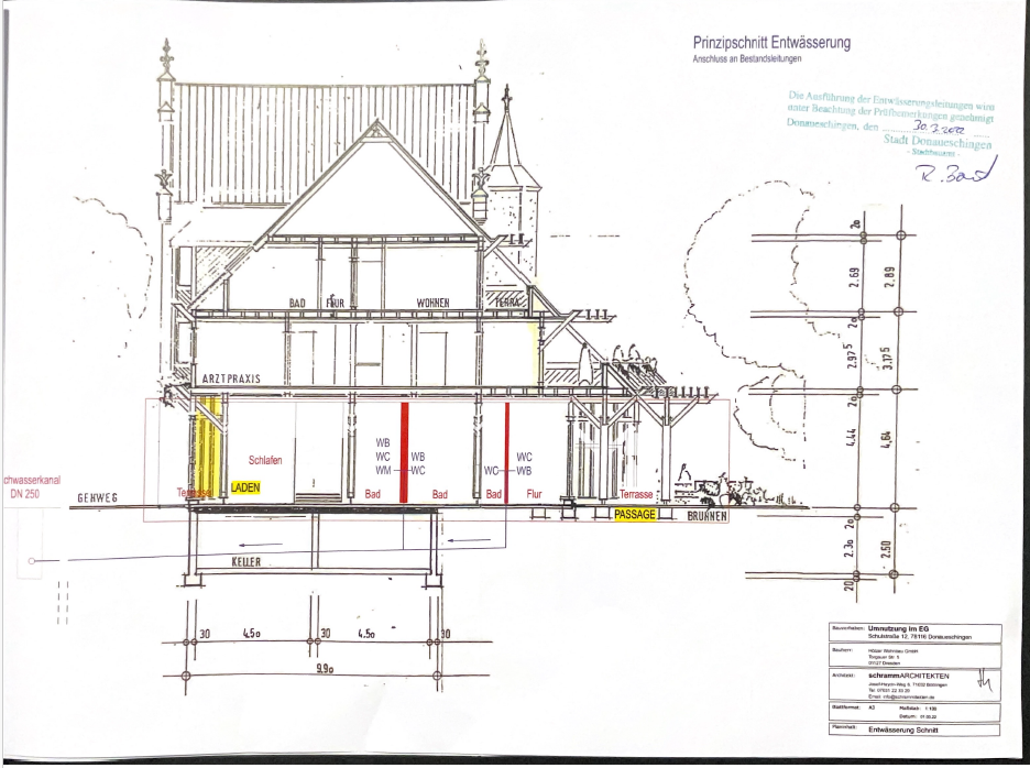 Terrassenwohnung zum Kauf 268.000 € 217,2 m²<br/>Wohnfläche EG<br/>Geschoss ab sofort<br/>Verfügbarkeit Schul /Spitalstraße 2 Donaueschingen Donaueschingen 78166