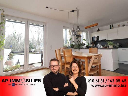 Wohnung zur Miete 1.470 € 3 Zimmer 81,9 m² Neustadt Mainz 55118