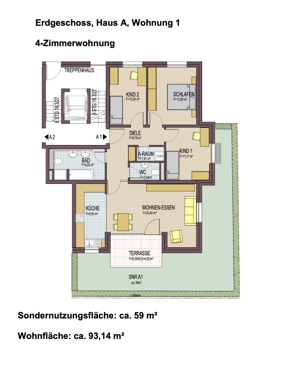 Terrassenwohnung zum Kauf 660.000 € 4 Zimmer 93,1 m²<br/>Wohnfläche Littenweiler Freiburg im Breisgau 79117