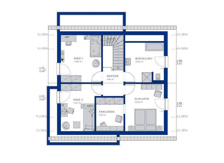 Einfamilienhaus zum Kauf 555.299 € 5,5 Zimmer 152 m² 525 m² Grundstück Billmerich Unna 59427