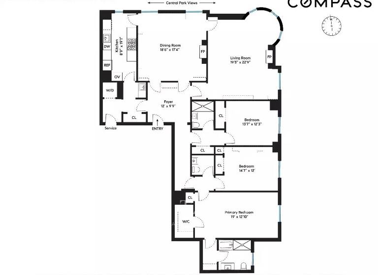 Studio zum Kauf provisionsfrei 12.500.000 $ 5 Zimmer Central Park S 1 10019