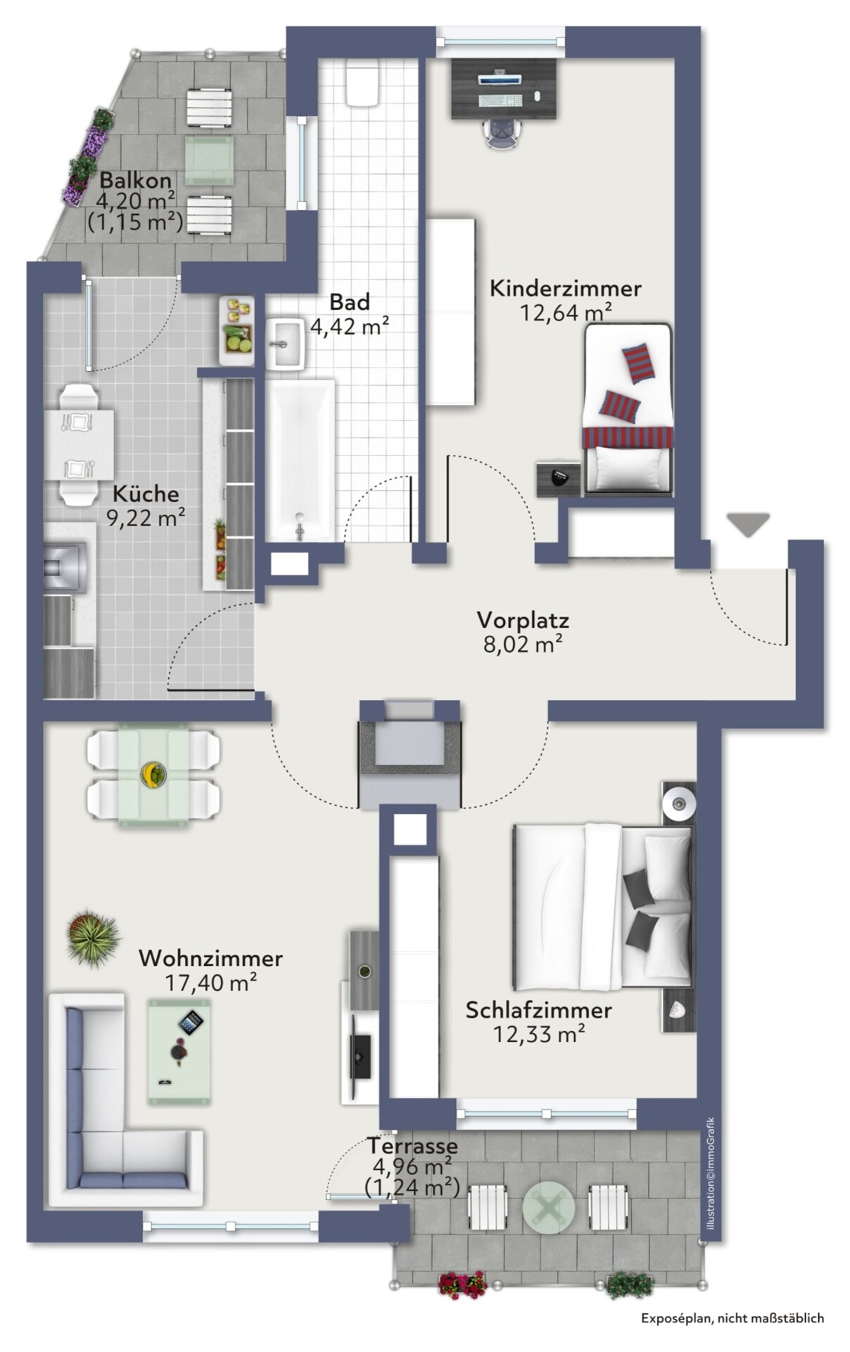 Wohnung zum Kauf 295.000 € 3 Zimmer 66,4 m²<br/>Wohnfläche 1.<br/>Geschoss Altstadt Ulm 89073