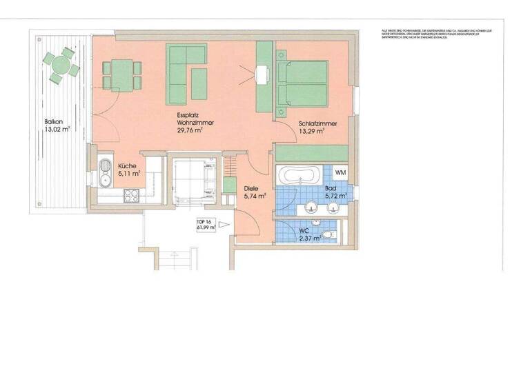 Wohnung zur Miete 993 € 2 Zimmer 62 m² 1. Geschoss Schmelzhütterstraße 31a Dornbirn 6850